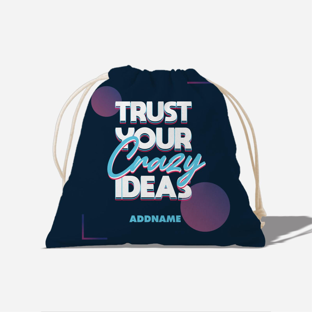 Be Confident Series Satchel - Trust Your Crazy Idea - Navy