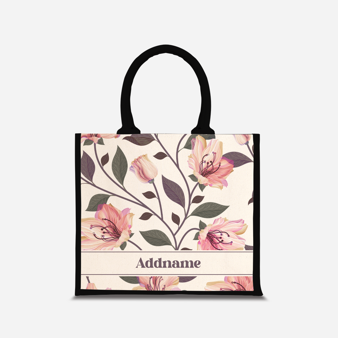 Classic Kesuma Jute Bag - Romantic Pink