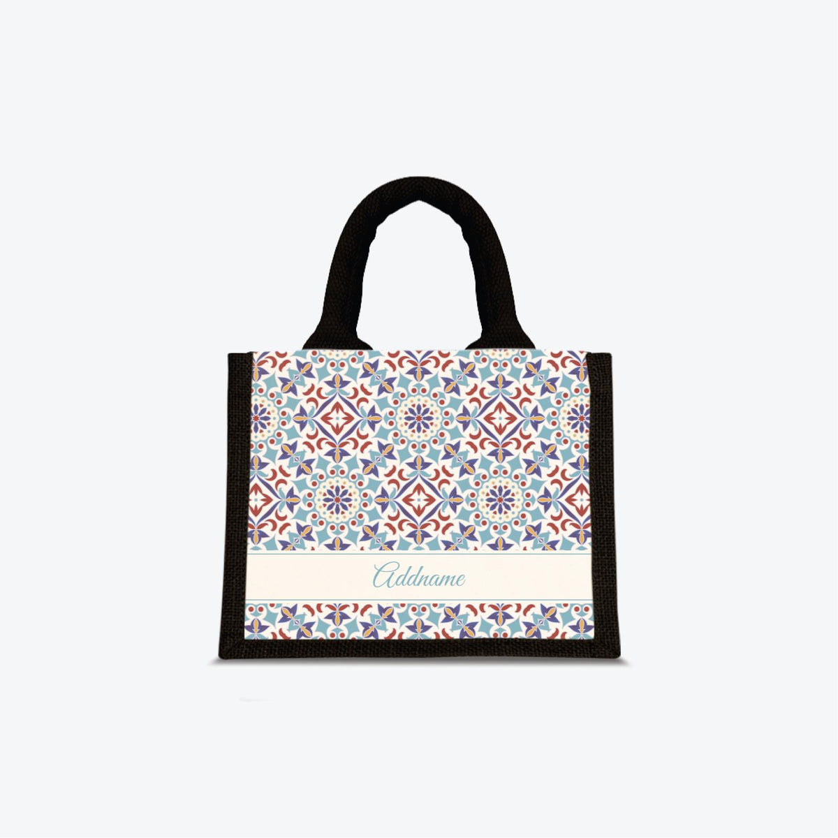 Moroccan Series - Agean Blue Jute Bags