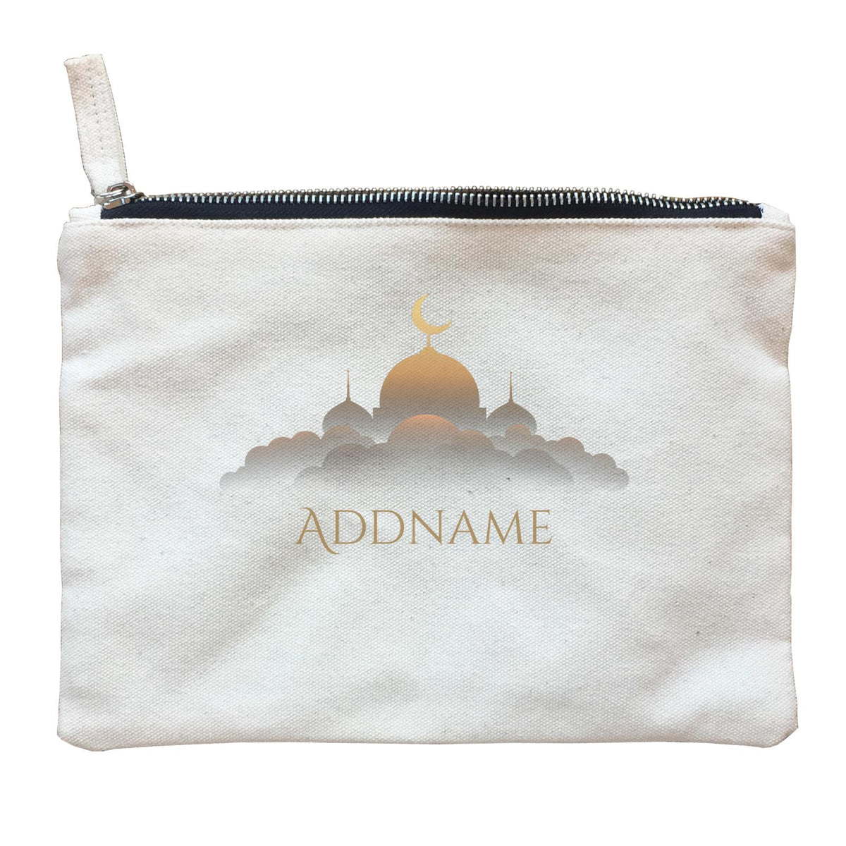Elegant Mosque Addname Zipper Pouch