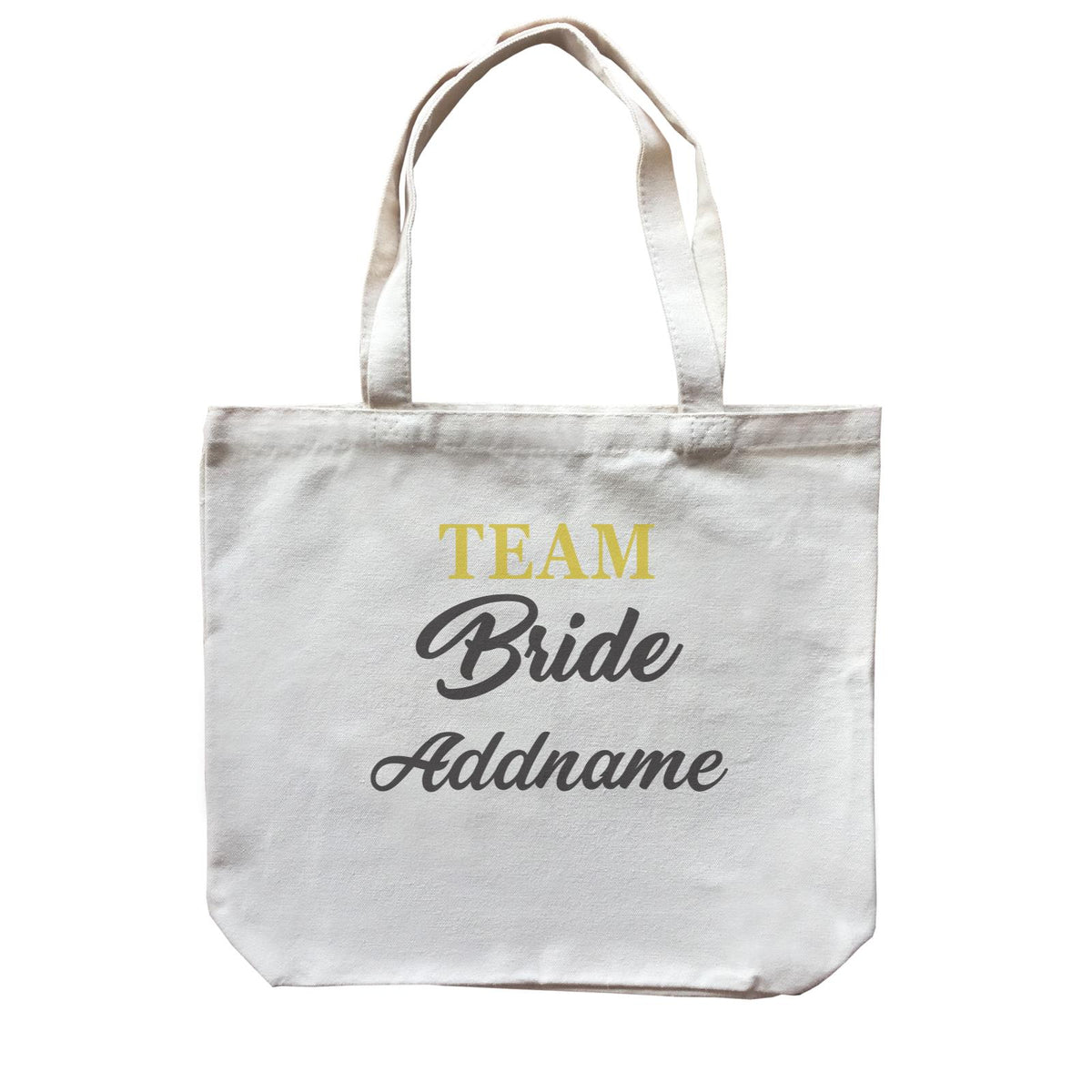 Bridesmaid Team Team Bride Addname Canvas Bag