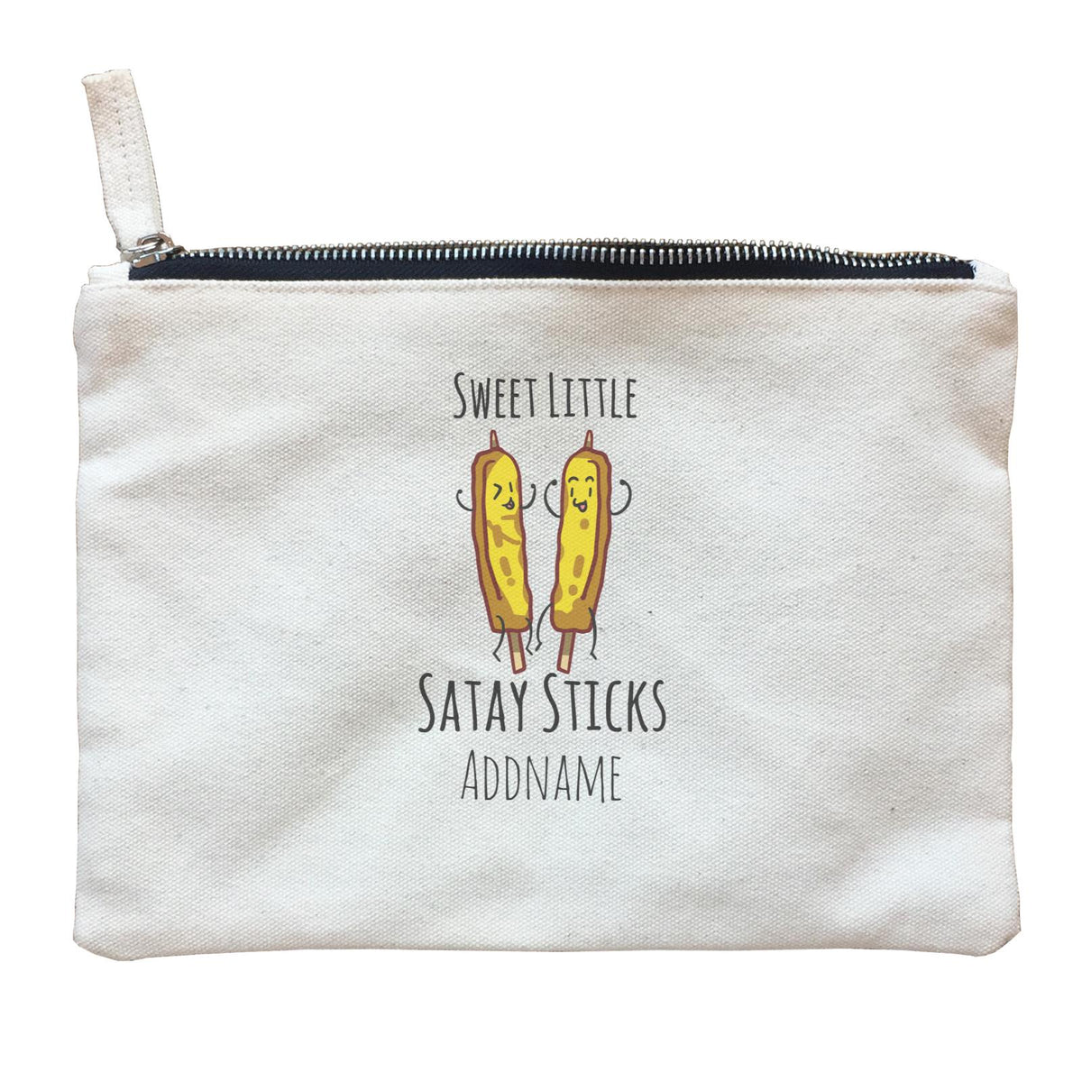 Raya Kuih Savoury Sweet Little Satay Sticks Addname Zipper Pouch