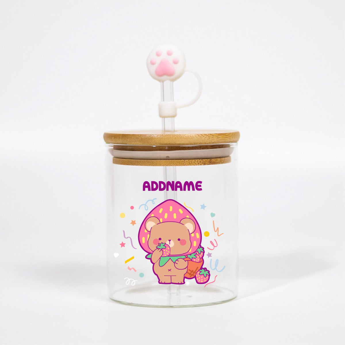 Cutesy Series Canicup - Bear With Strawberry