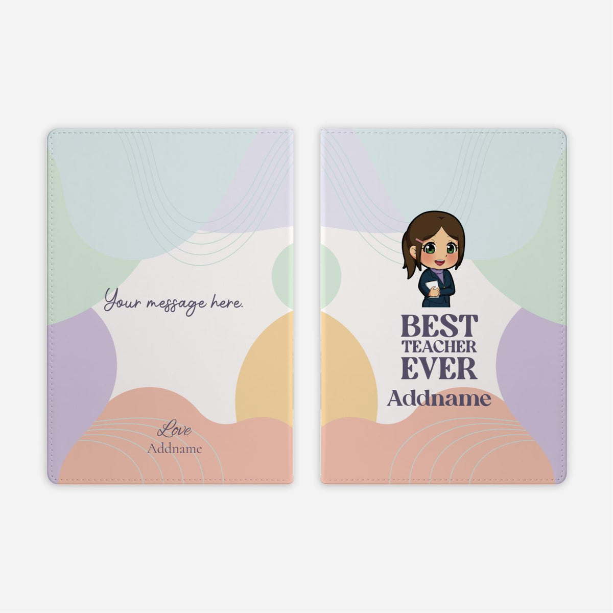 Teacher's Day - Chinese Female Teacher Full Print Notebook