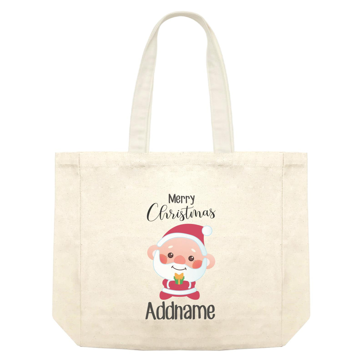 Christmas Cute Grandpa Santa Merry Christmas Shopping Bag