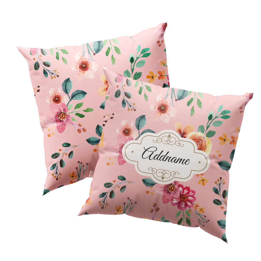 Laura Series - Garnet Full Print Cushion Cover with Inner Cushion