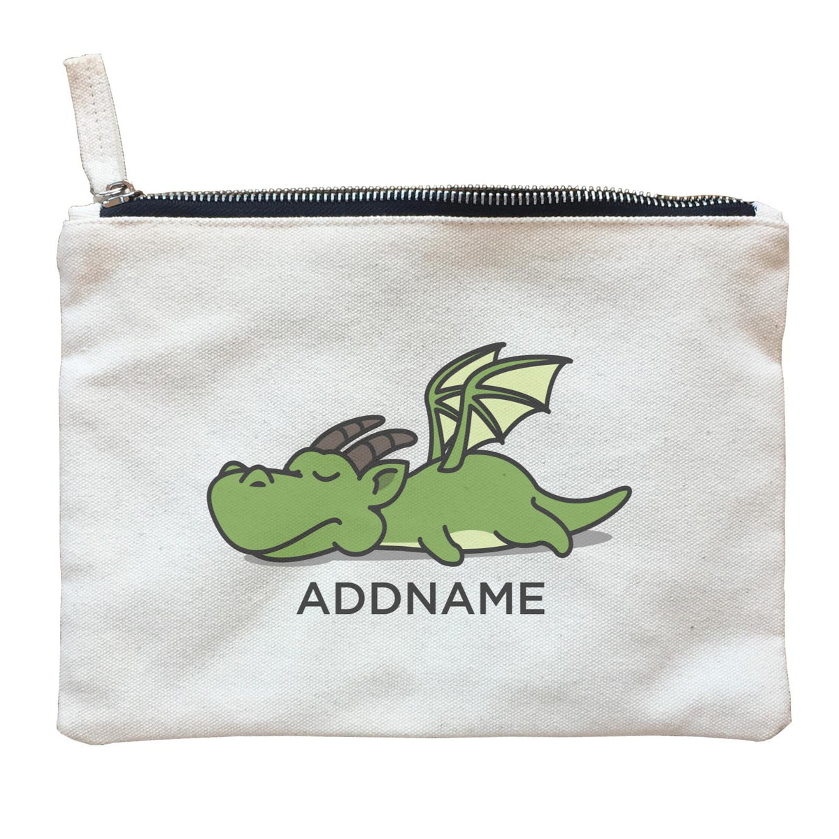 Lazy Dragon Addname Zipper Pouch