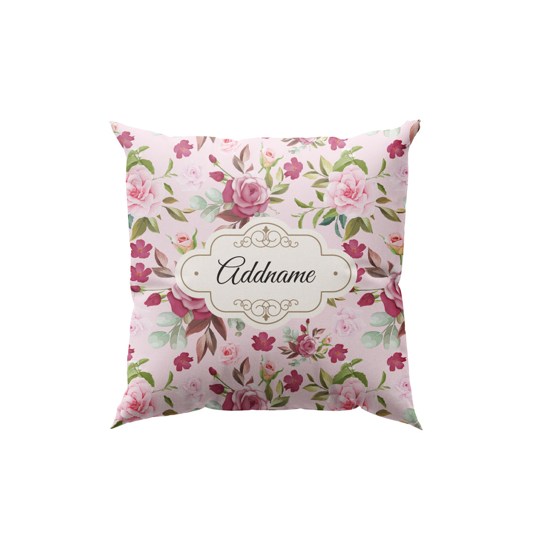 Laura Series - Ruby Full Print Cushion Cover with Inner Cushion