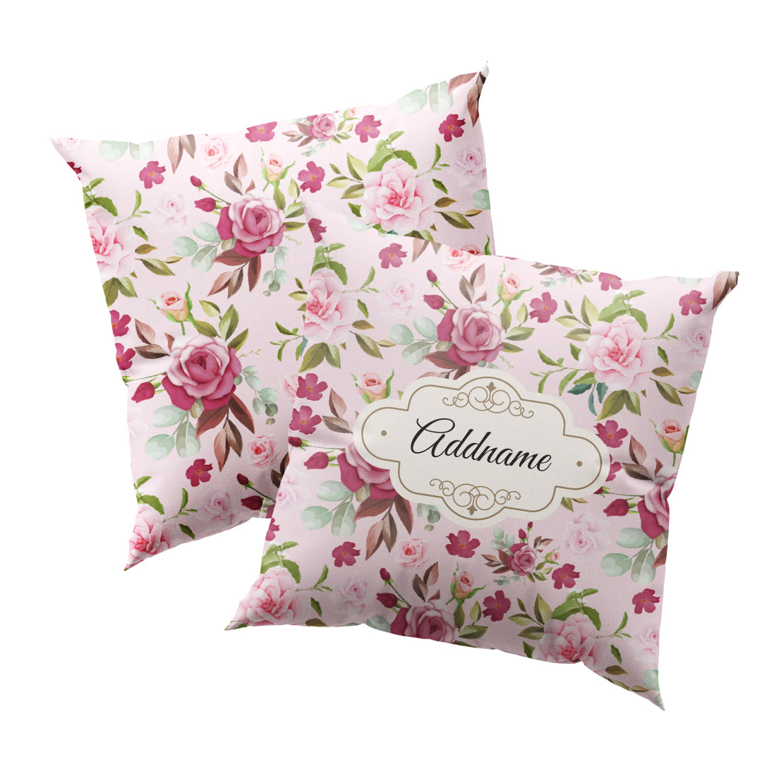 Laura Series - Ruby Full Print Cushion Cover with Inner Cushion