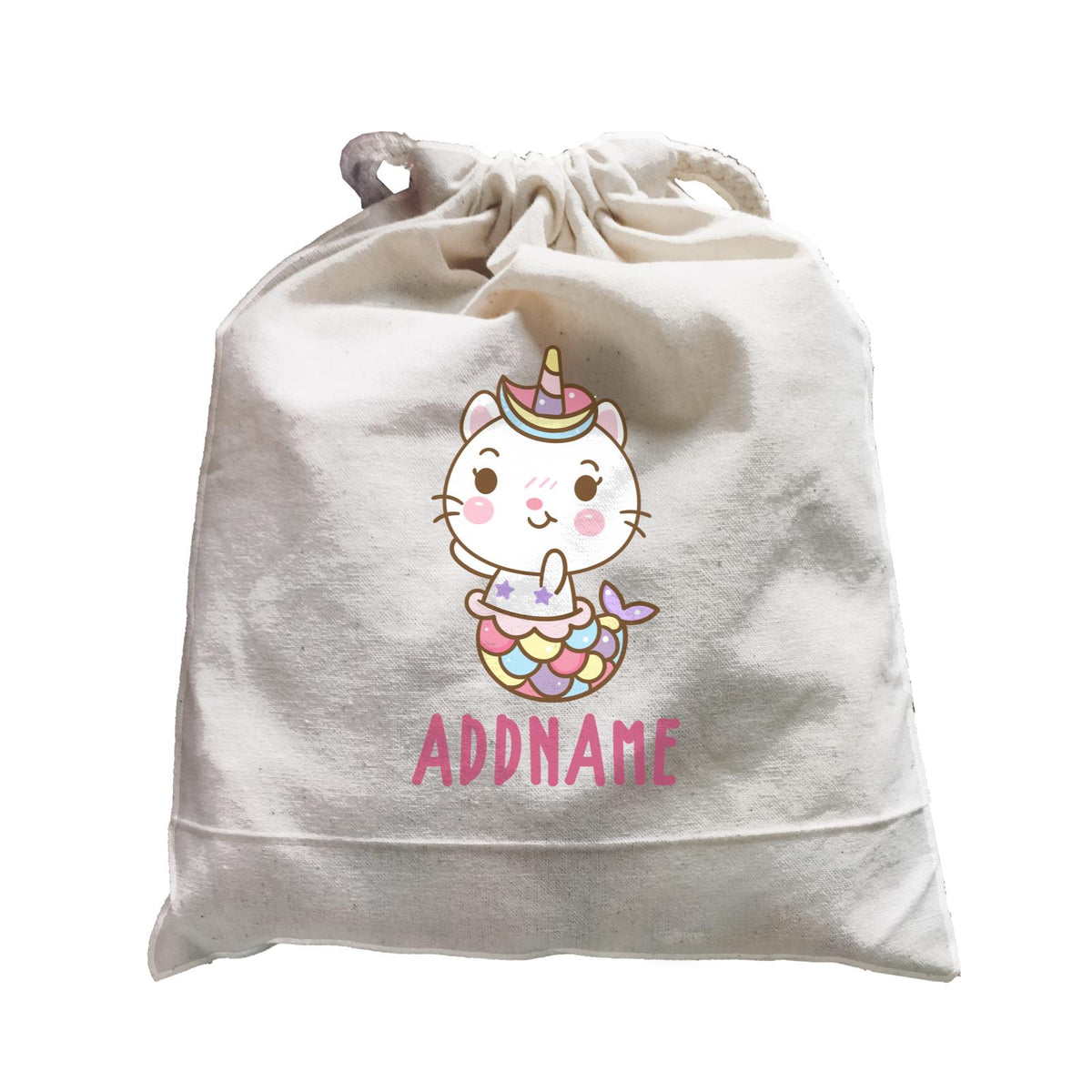 Unicorn And Princess Series Cute Cat Mermaid Addname Satchel