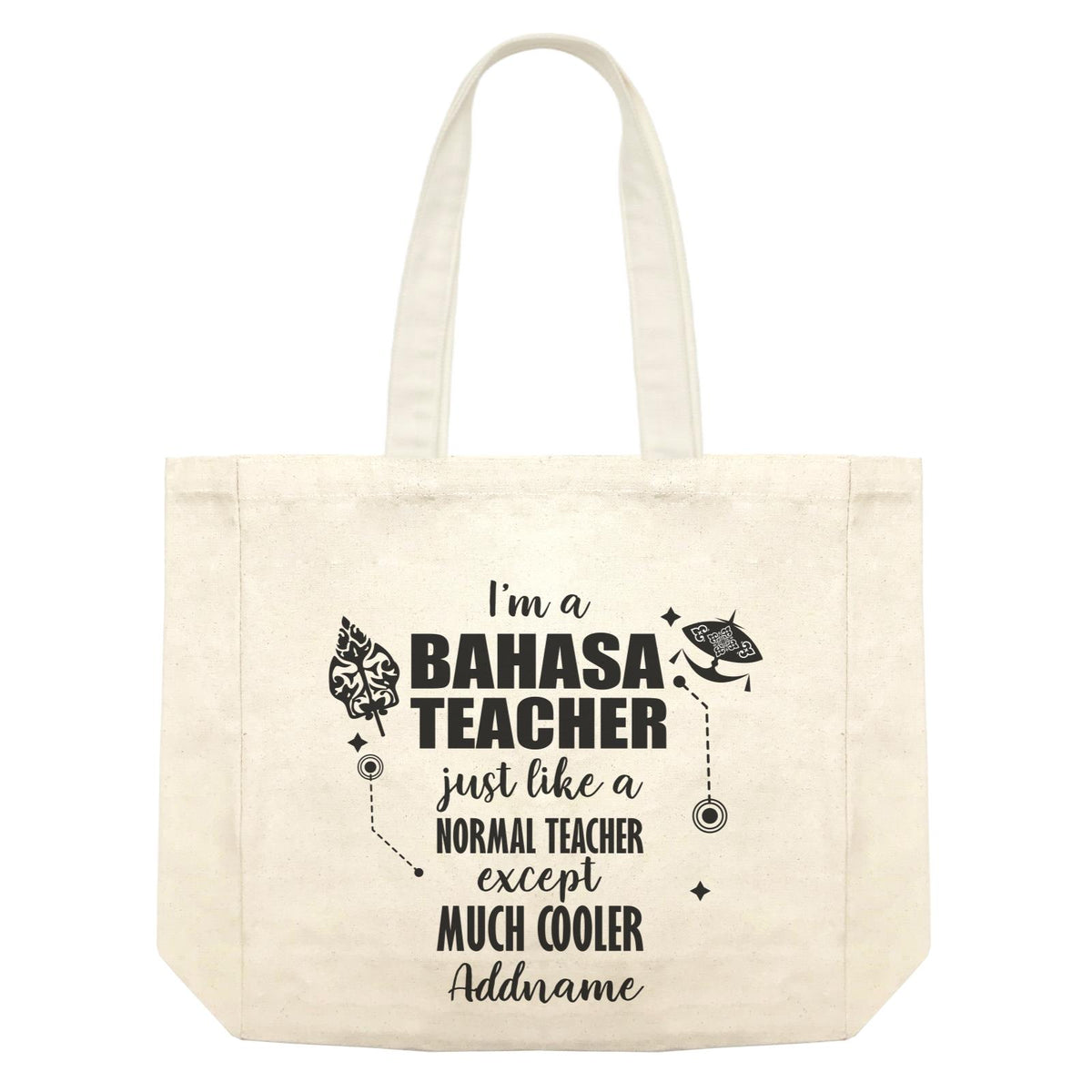Subject Teachers 3 I'm A Bahasa Teacher Addname Shopping Bag