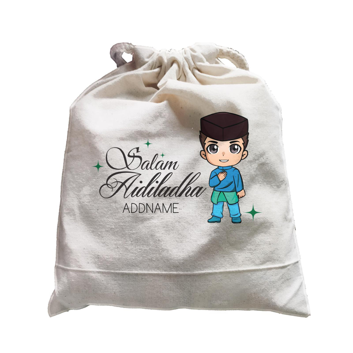 Raya Chibi Wishes Man Addname Wishes Salam Aidiladha Addname Satchel