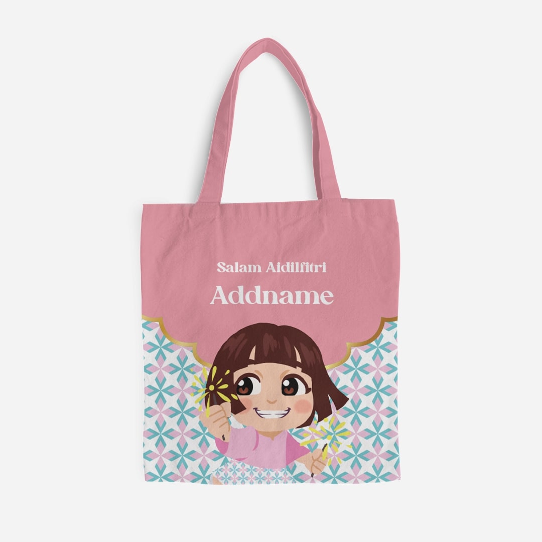 Seindah Lebaran Full Print Canvas Bag - Kak Cik