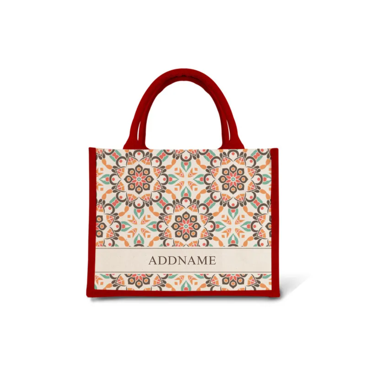 Moroccan Series - Geo Brown Jute Bags