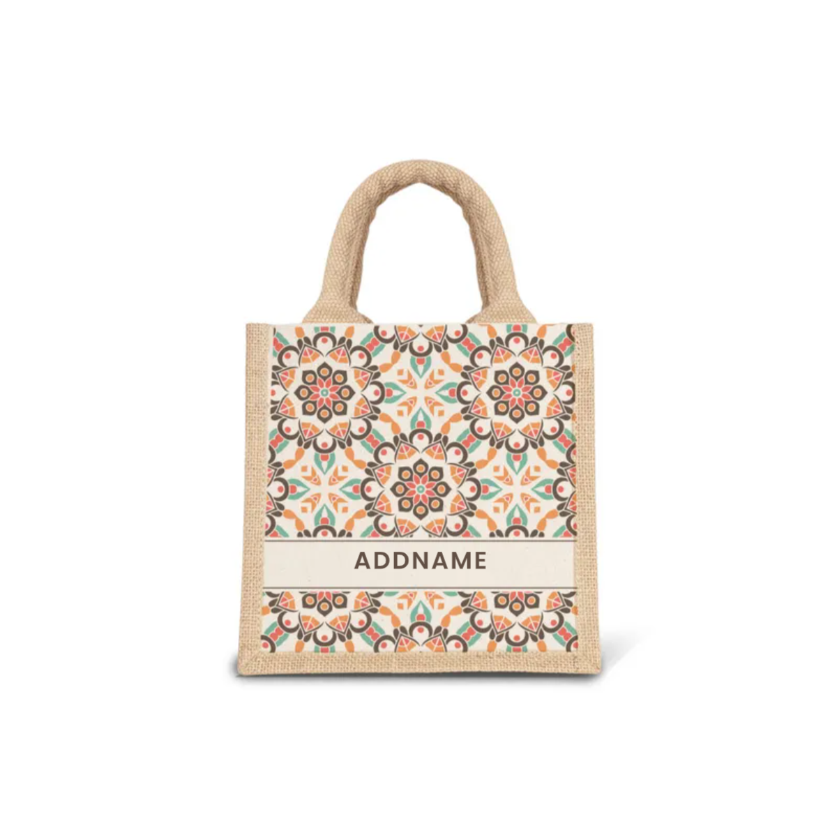 Moroccan Series - Geo Brown Jute Bags