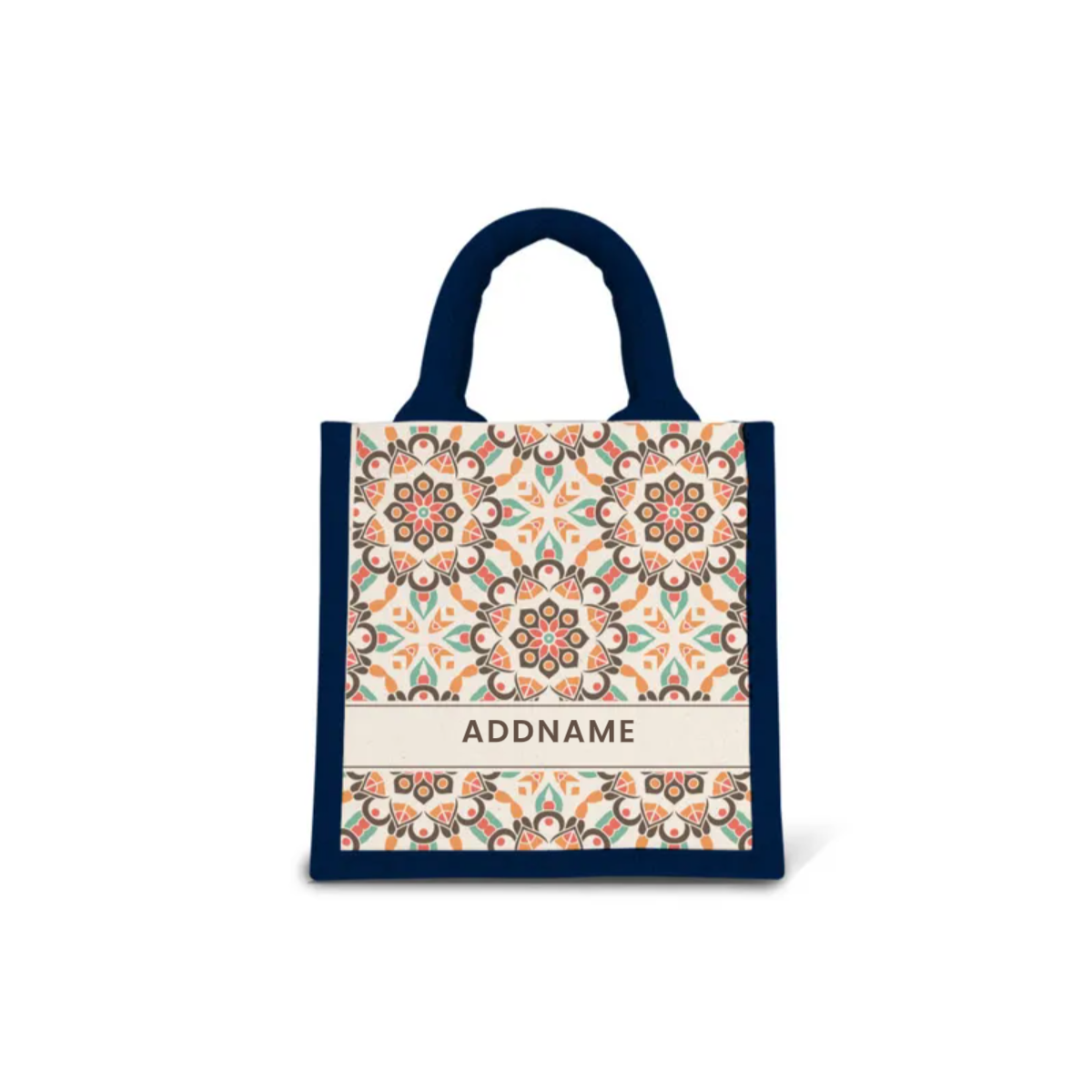 Moroccan Series - Geo Brown Jute Bags
