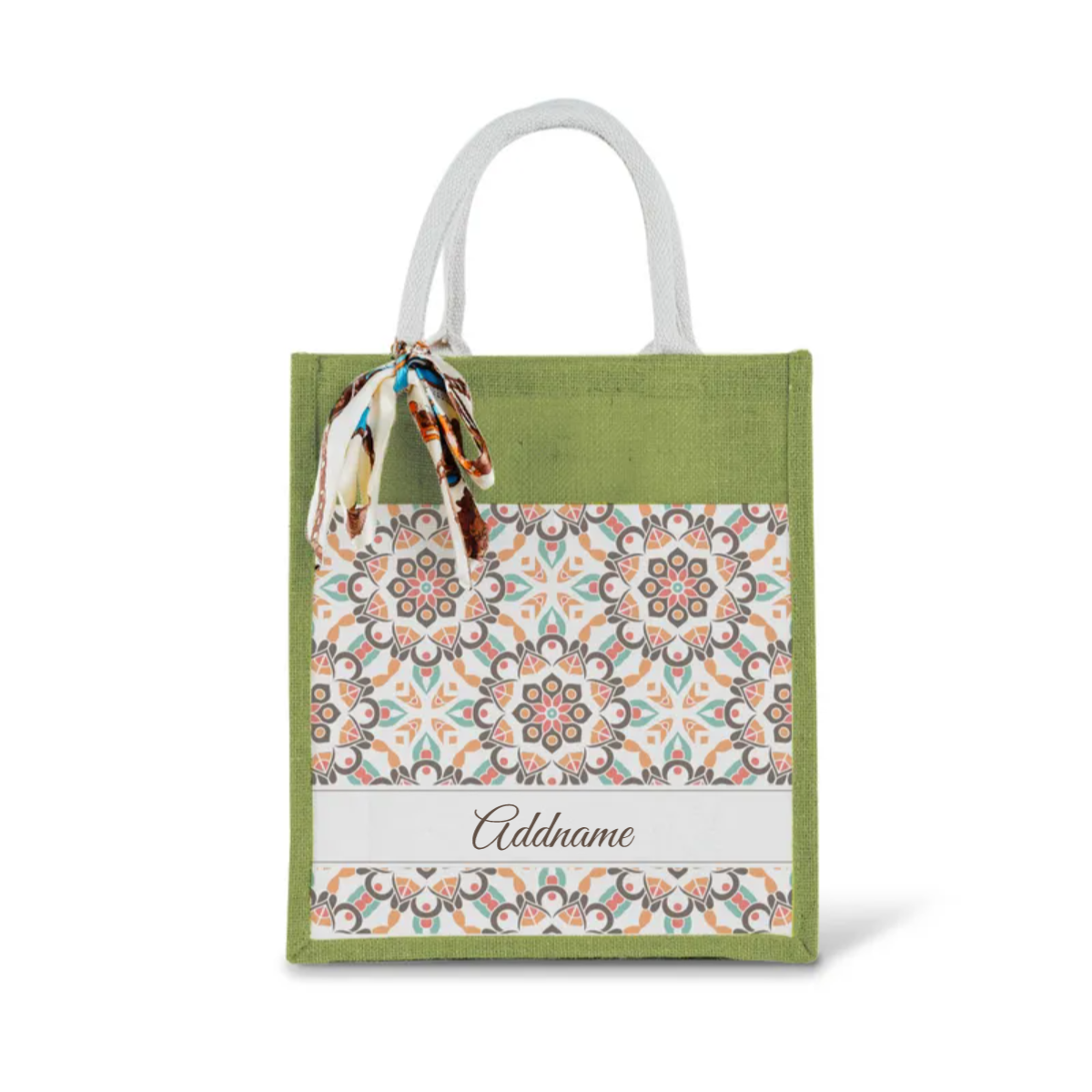 Moroccan Series - Geo Brown Jute Bags