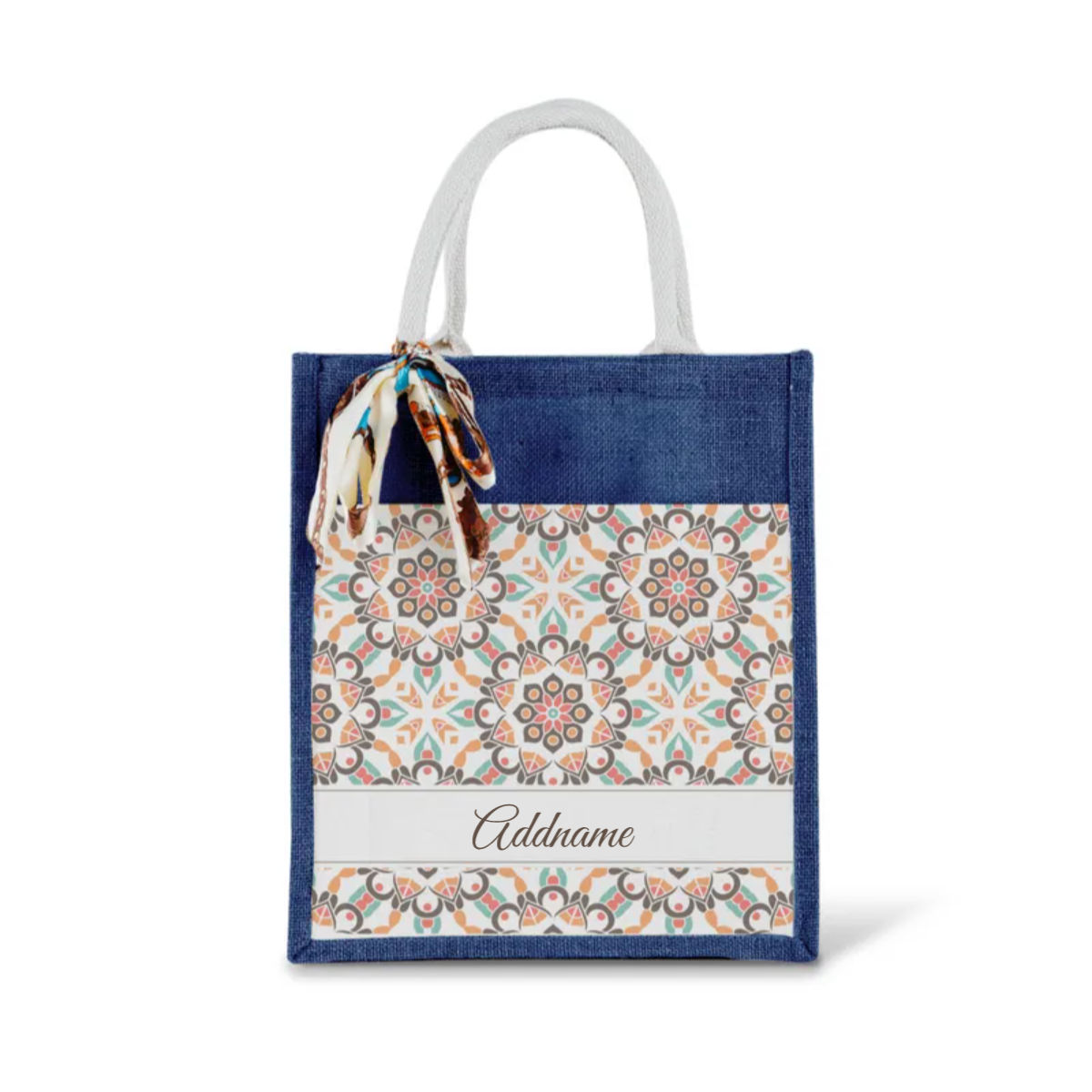 Moroccan Series - Geo Brown Jute Bags