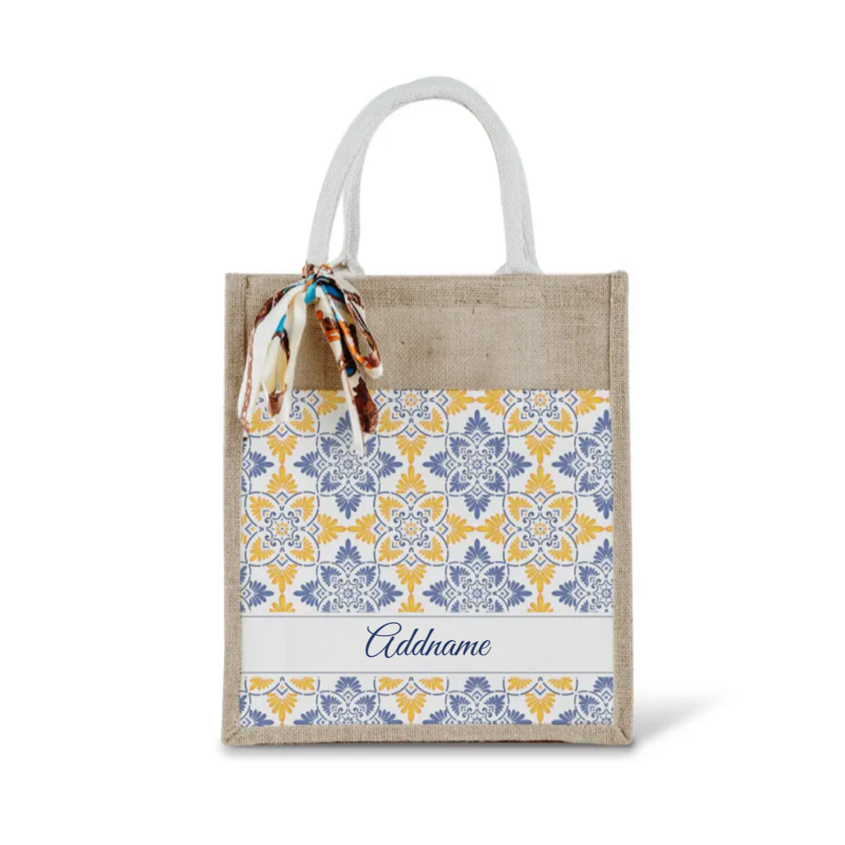 Moroccan Series - Butter Blue Jute Bags