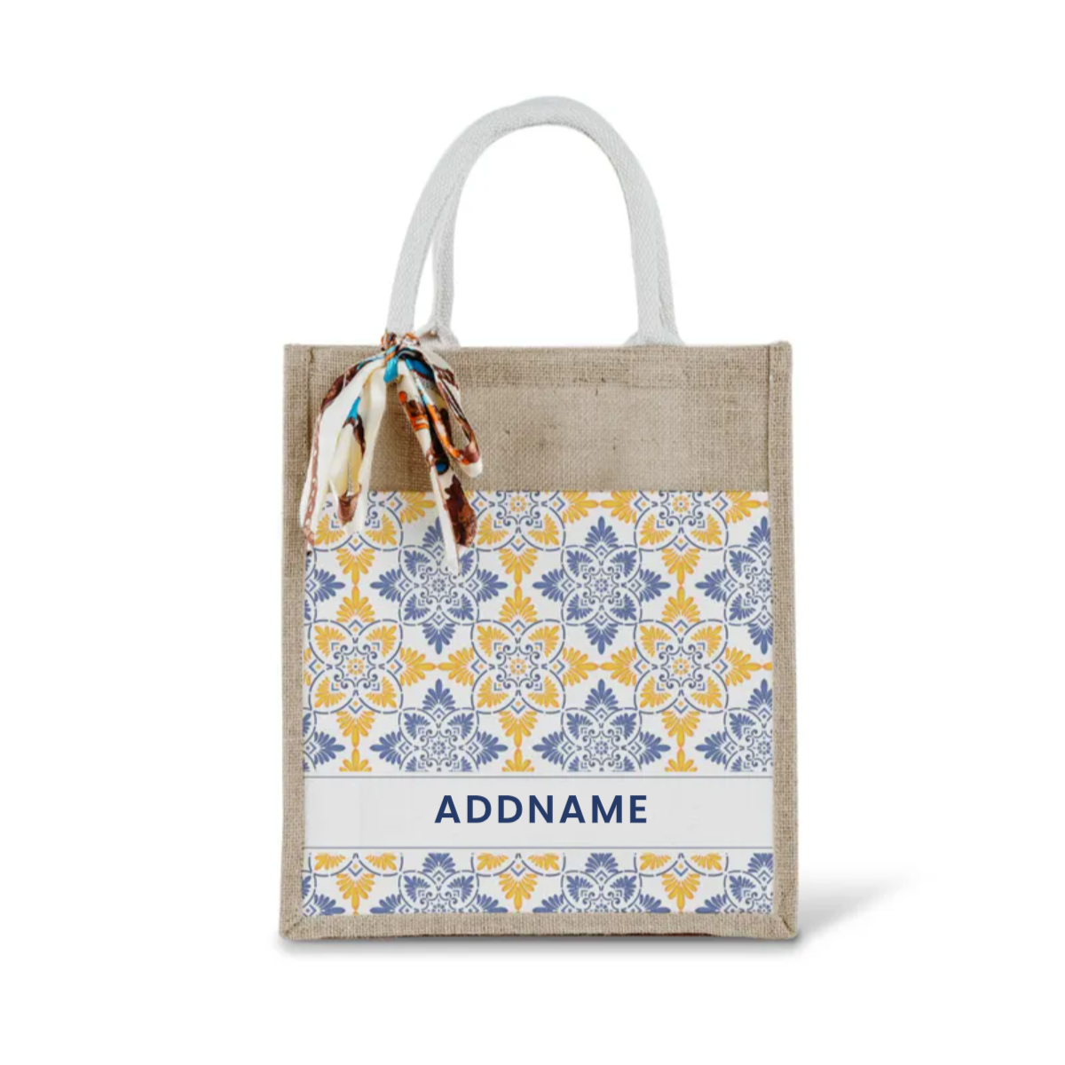 Moroccan Series - Butter Blue Jute Bags