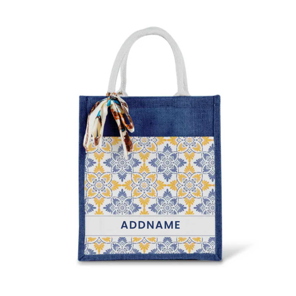 Moroccan Series - Butter Blue Jute Bags