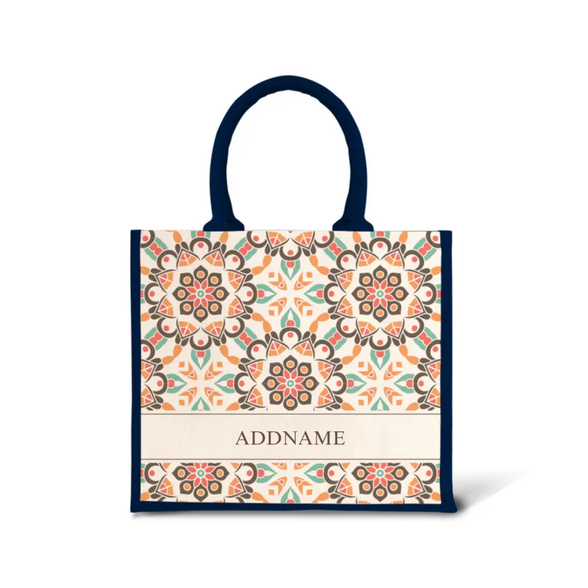Moroccan Series - Geo Brown Jute Bags