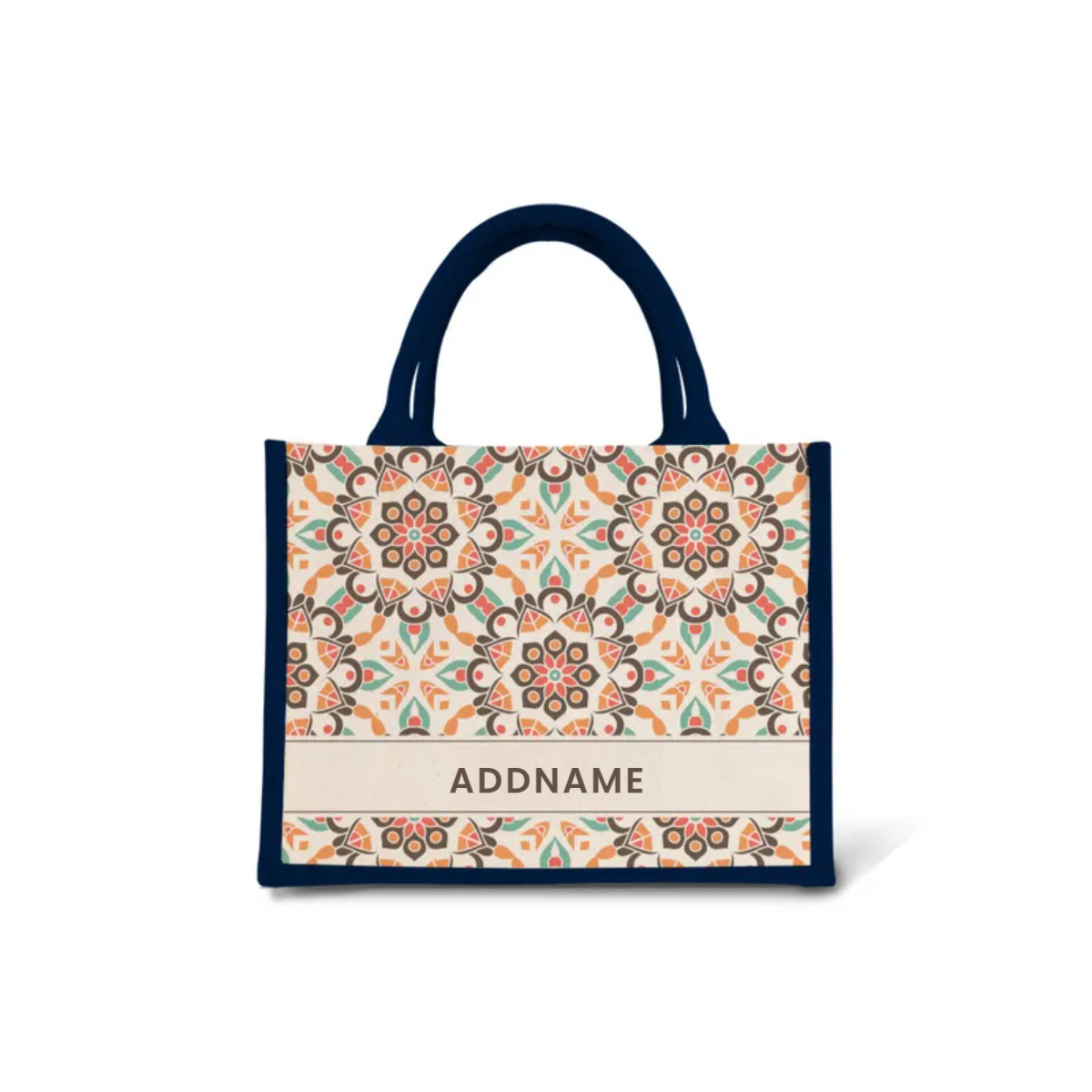 Moroccan Series - Geo Brown Jute Bags