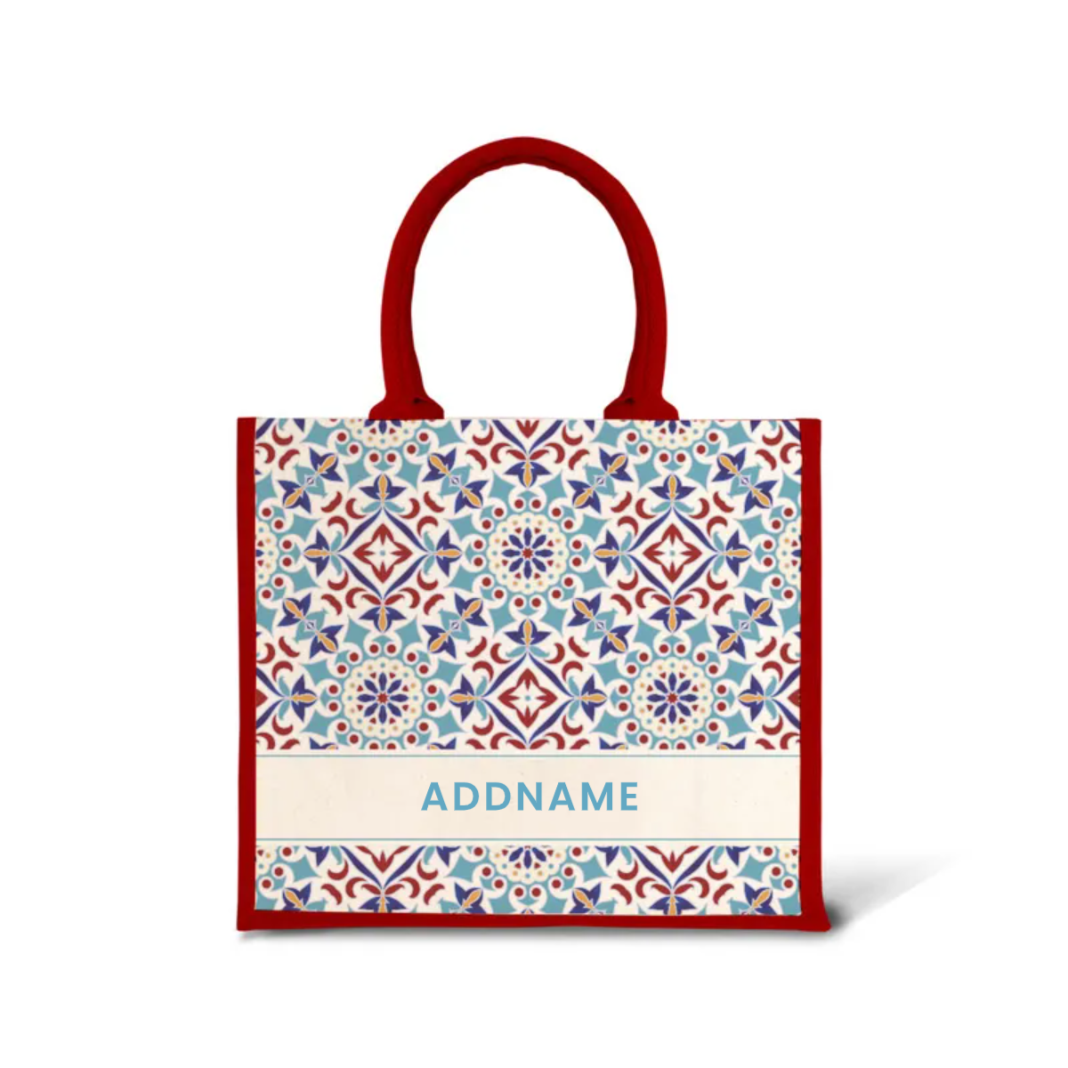 Moroccan Series - Agean Blue Jute Bags