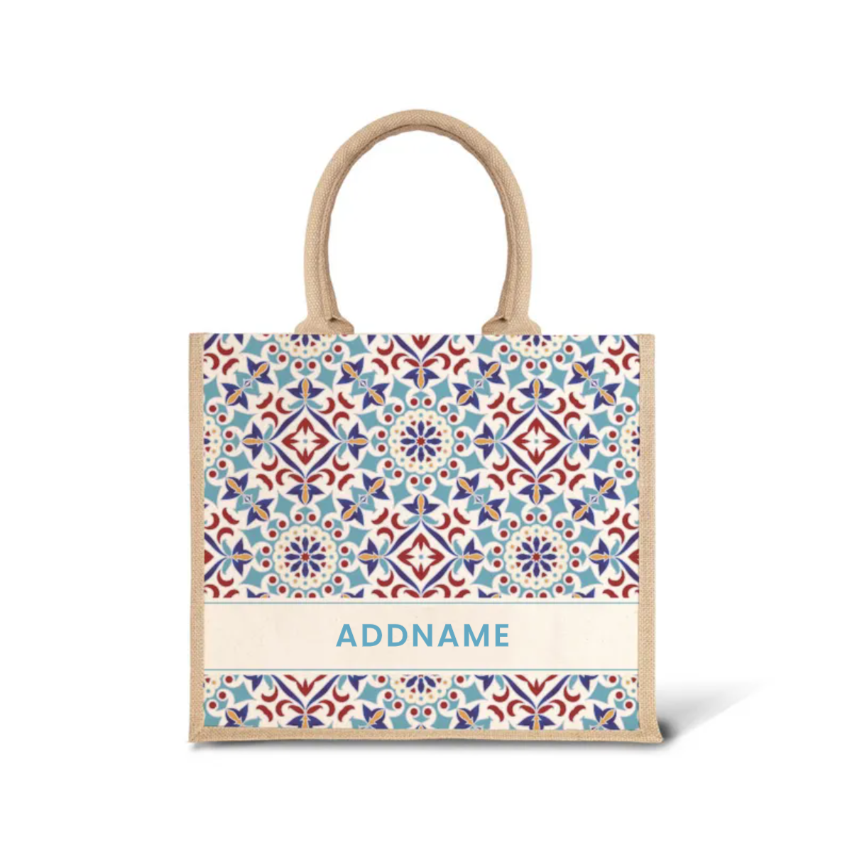 Moroccan Series - Agean Blue Jute Bags