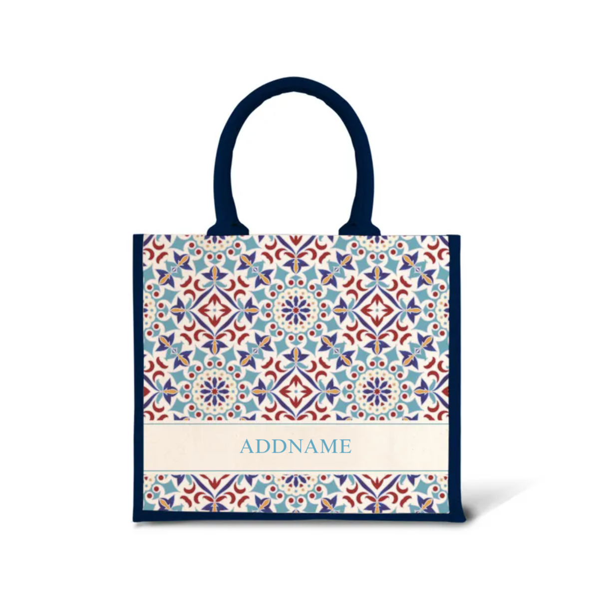 Moroccan Series - Agean Blue Jute Bags