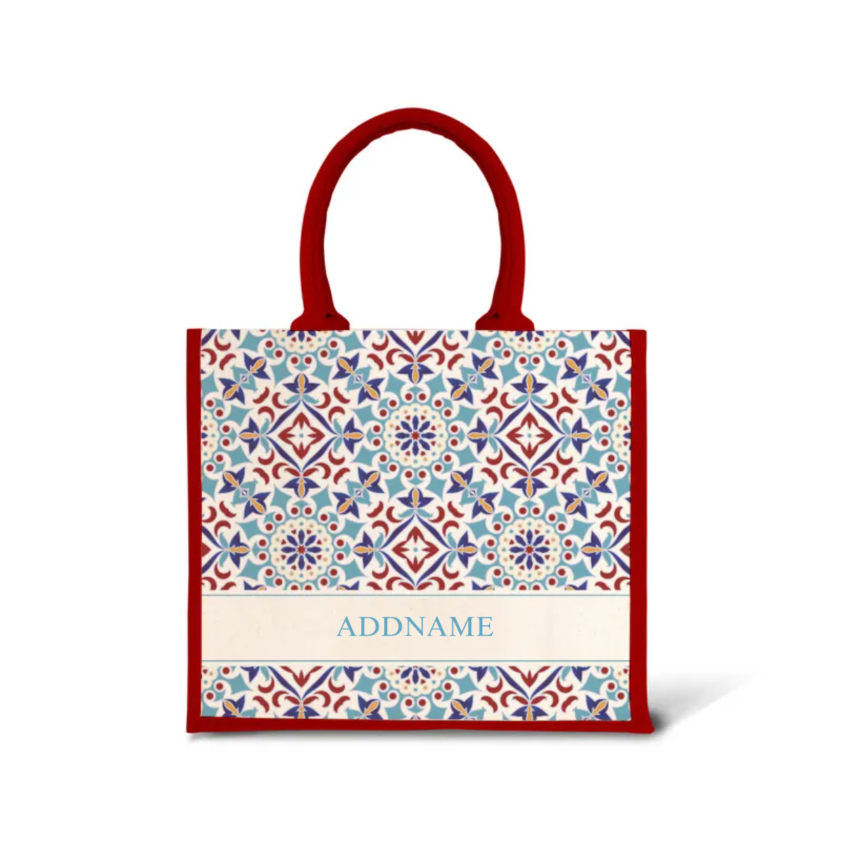 Moroccan Series - Agean Blue Jute Bags