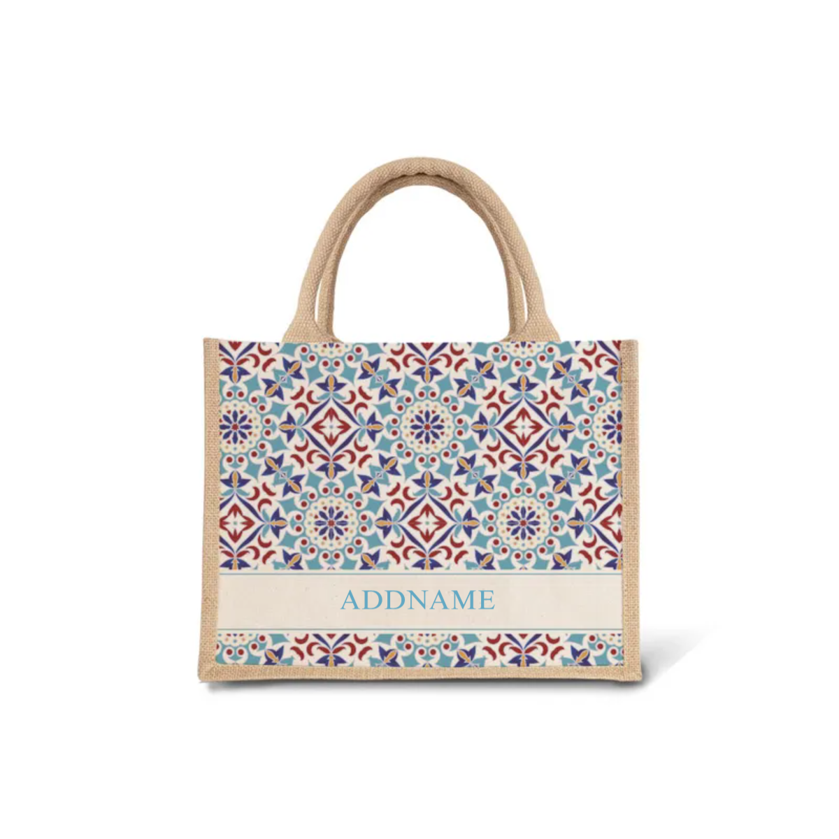 Moroccan Series - Agean Blue Jute Bags