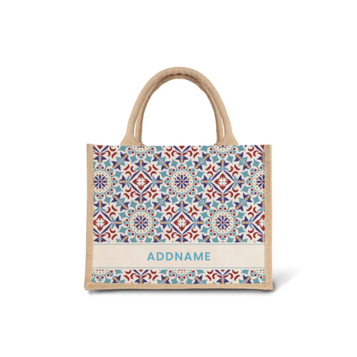Moroccan Series - Agean Blue Jute Bags