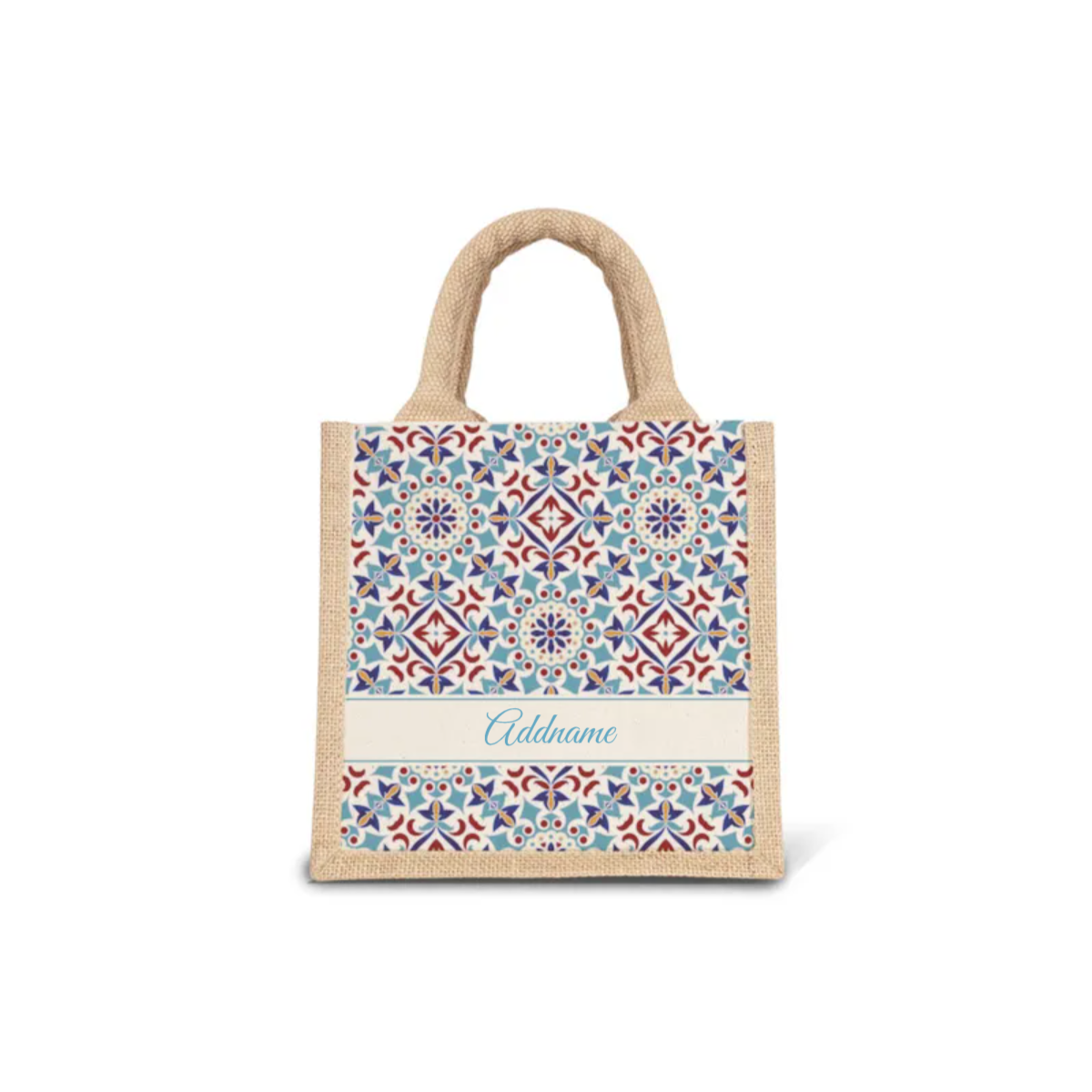 Moroccan Series - Agean Blue Jute Bags