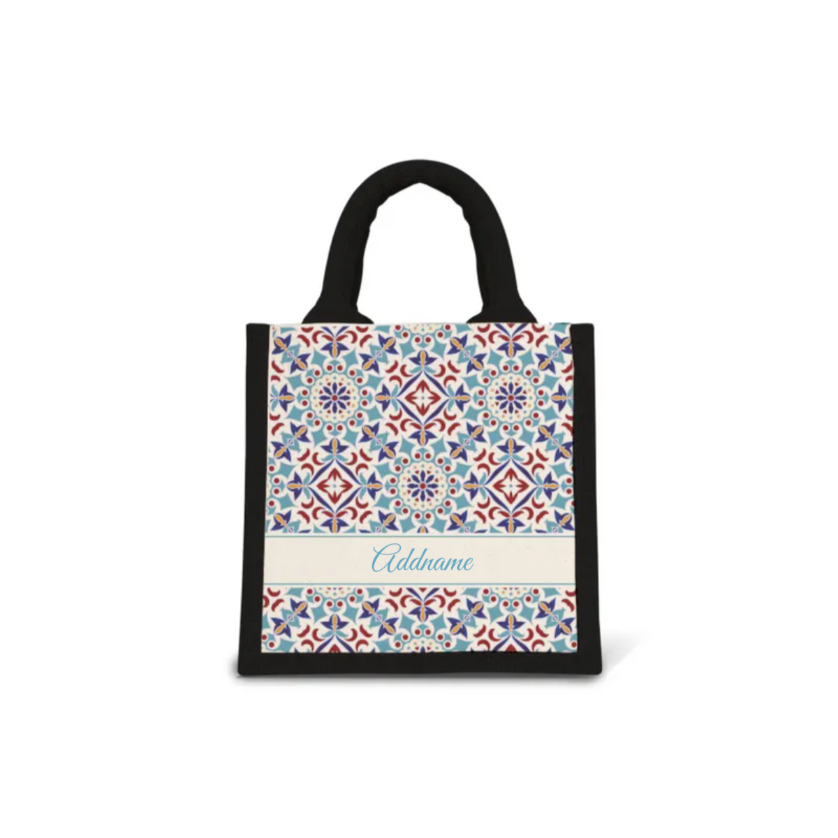 Moroccan Series - Agean Blue Jute Bags