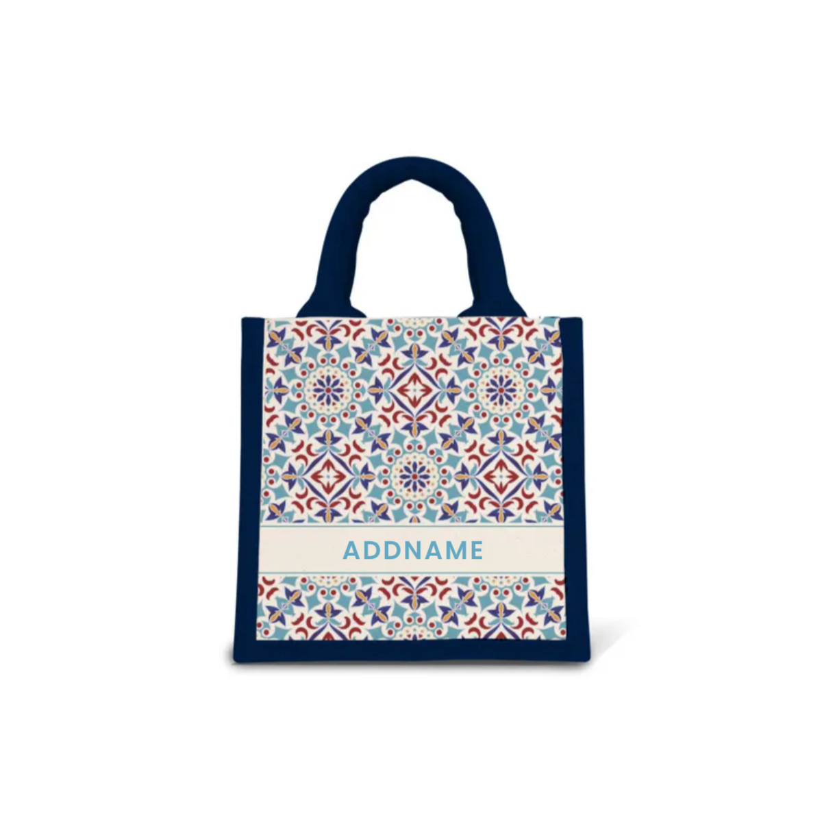 Moroccan Series - Agean Blue Jute Bags