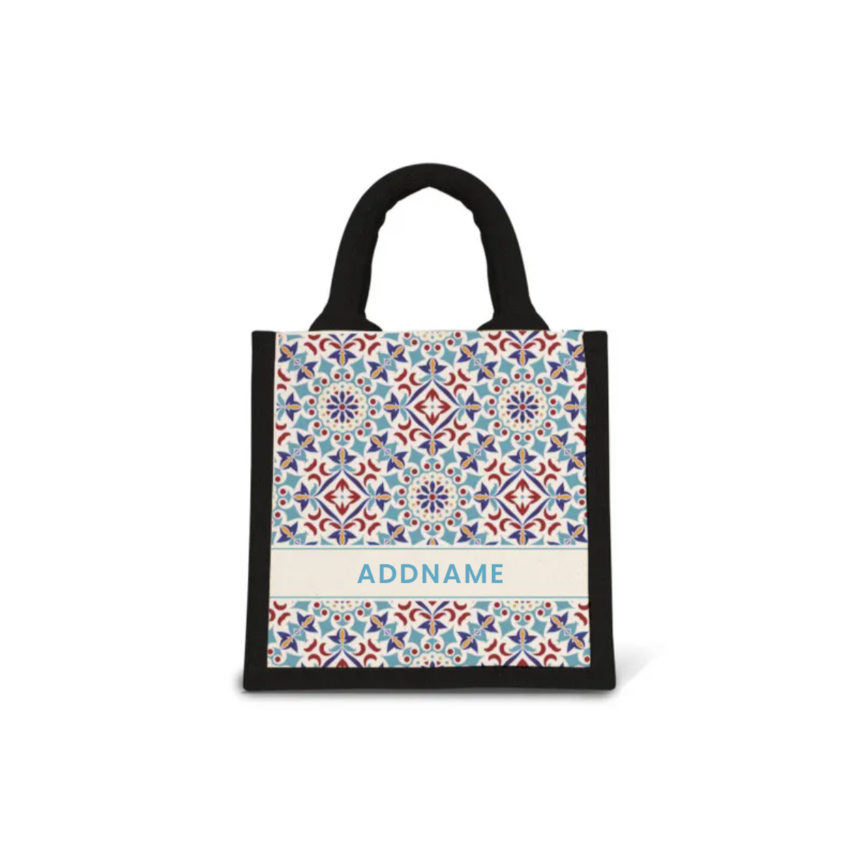 Moroccan Series - Agean Blue Jute Bags