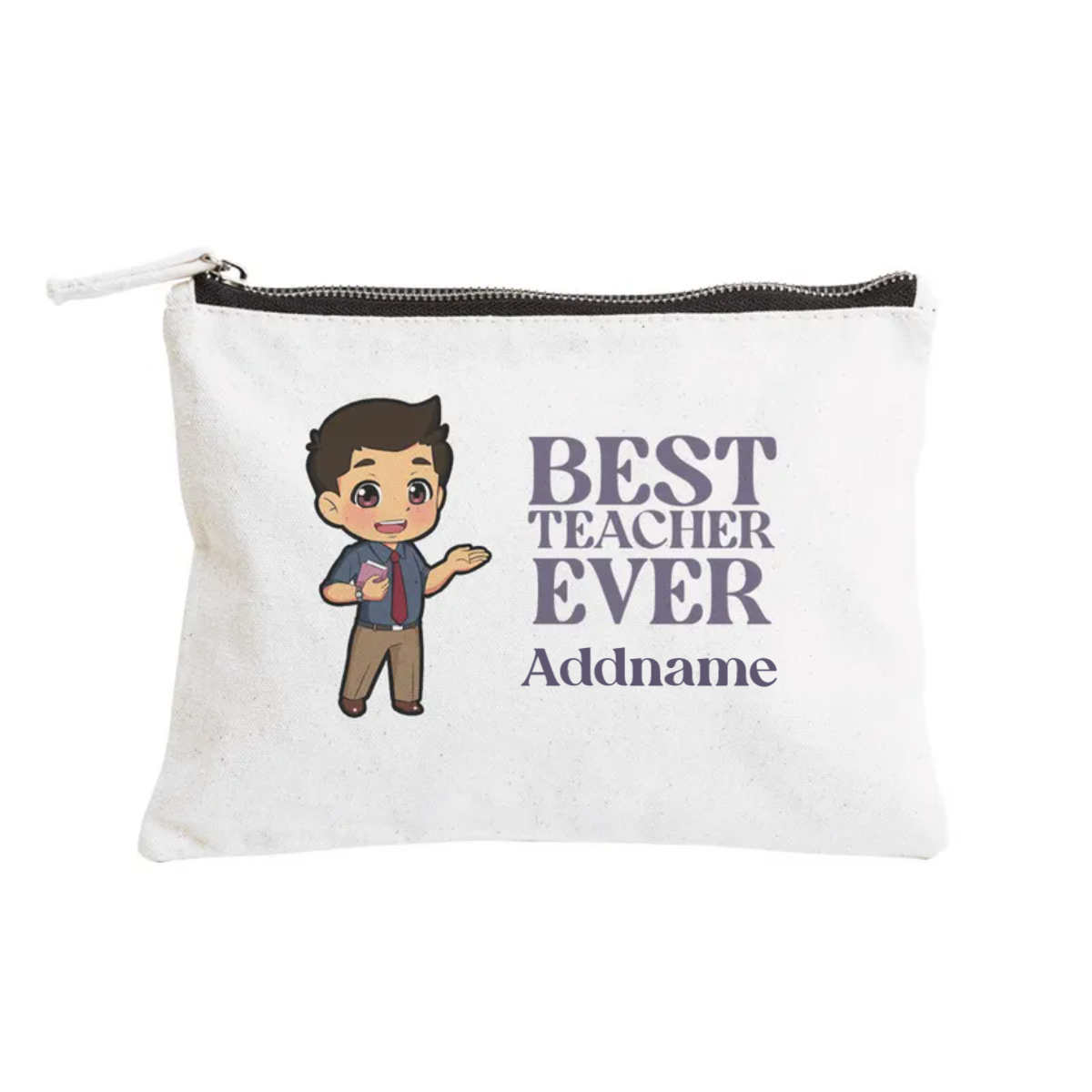 Chibi Best Teacher Ever Pastel Melody - Zipper Pouch