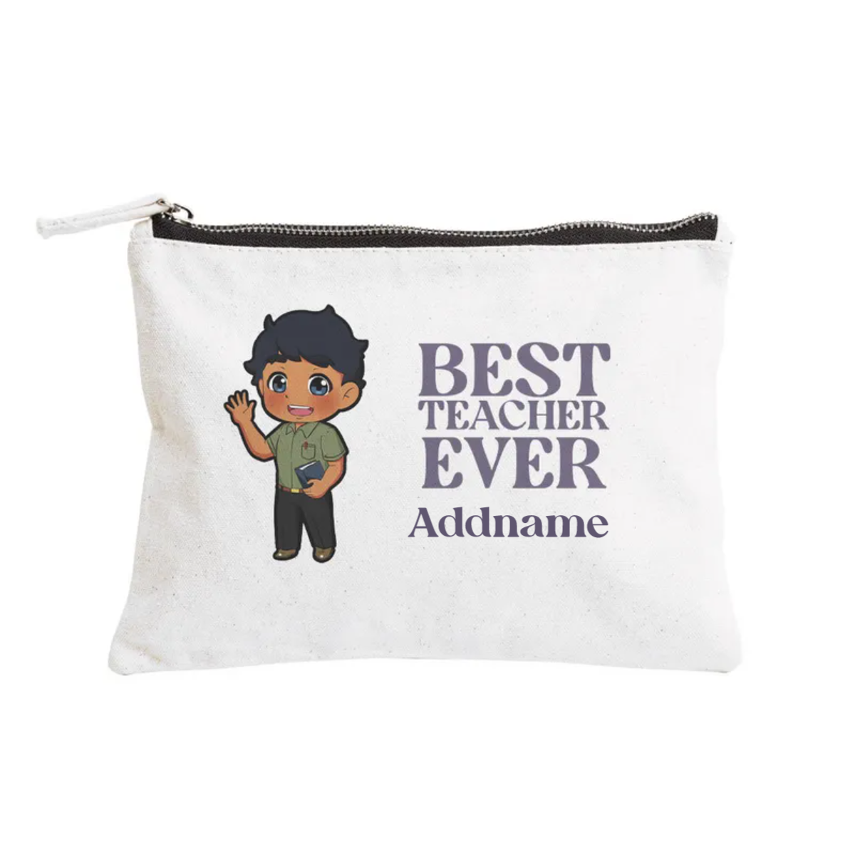 Chibi Best Teacher Ever Pastel Melody - Zipper Pouch