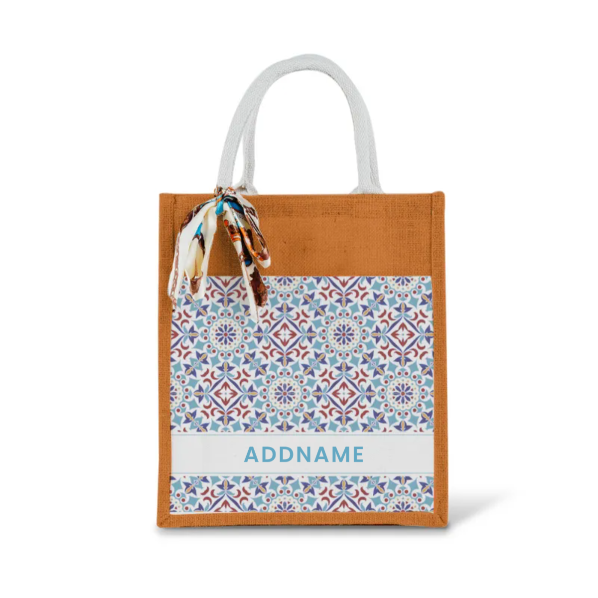 Moroccan Series - Agean Blue Jute Bags