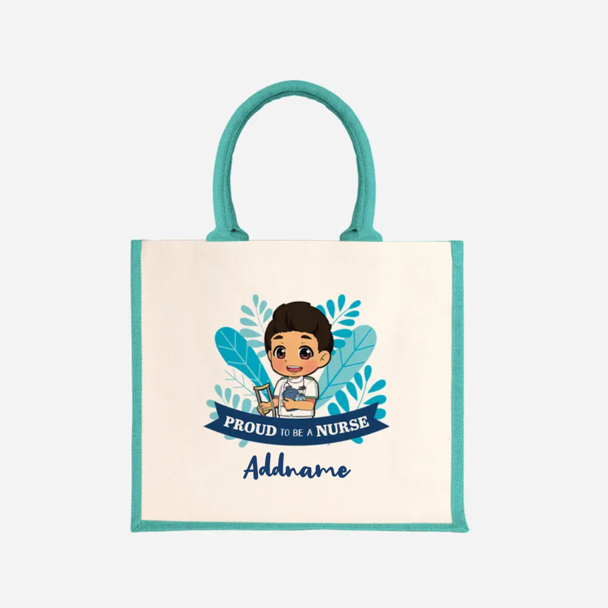 Nurse Series - Half Lining Jute Bag