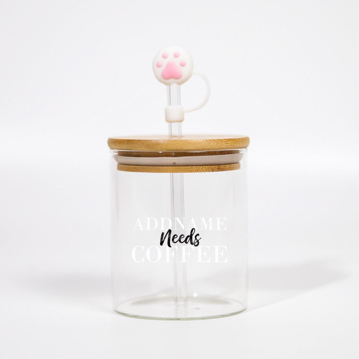 Marble Addname Need Coffee Canicup - Jet With White Text