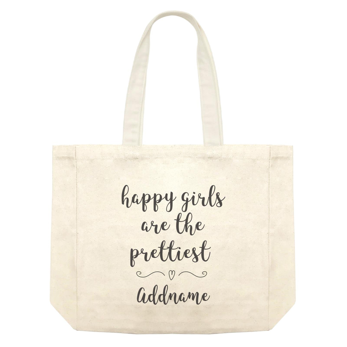 Make Up Quotes Happy Girls Are The Prettiest Addname Shopping Bag