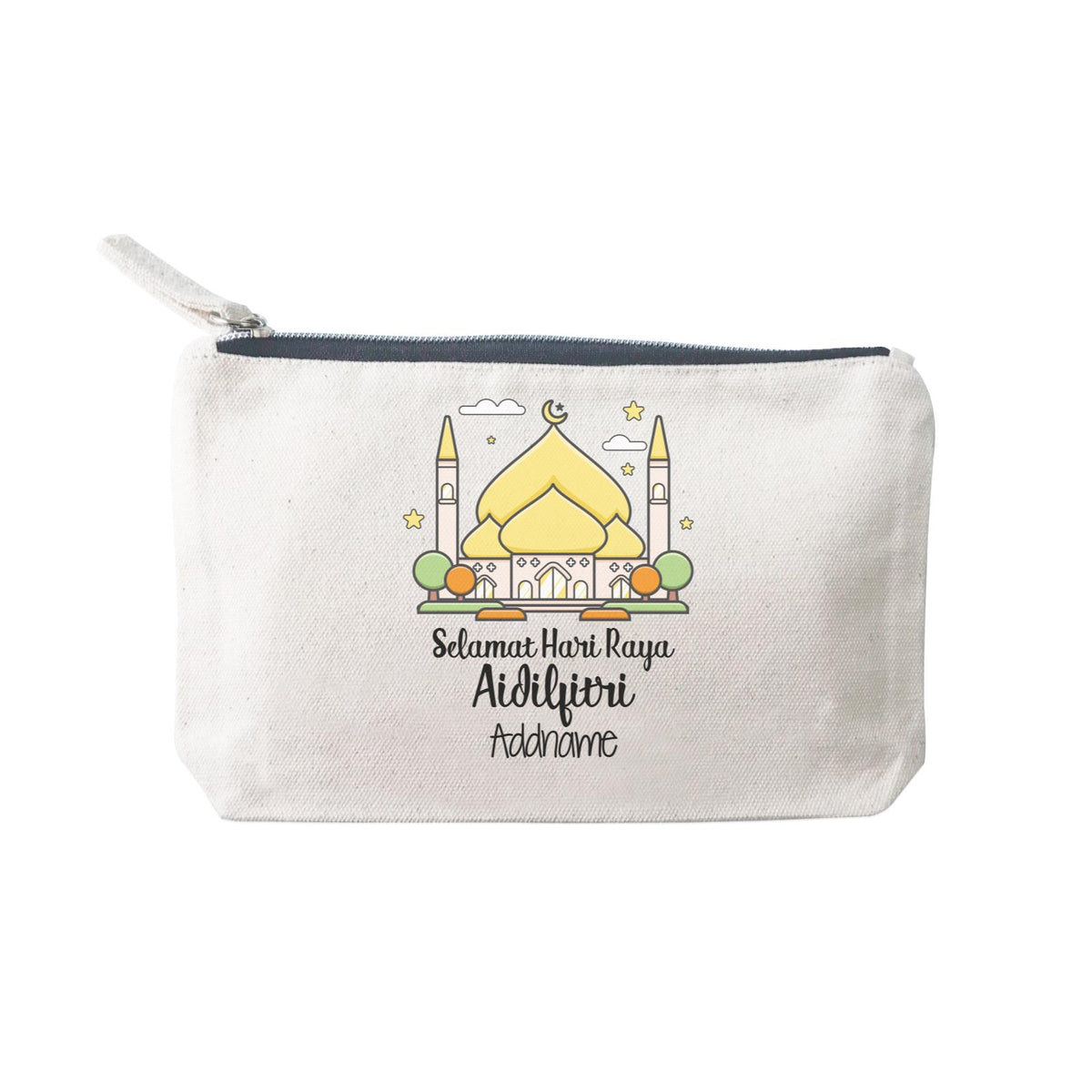 Raya Cute Mosque Cartoon Mosque Selamat Hari Raya Aidilfitri Addname Mini Accessories Stationery Pouch 2