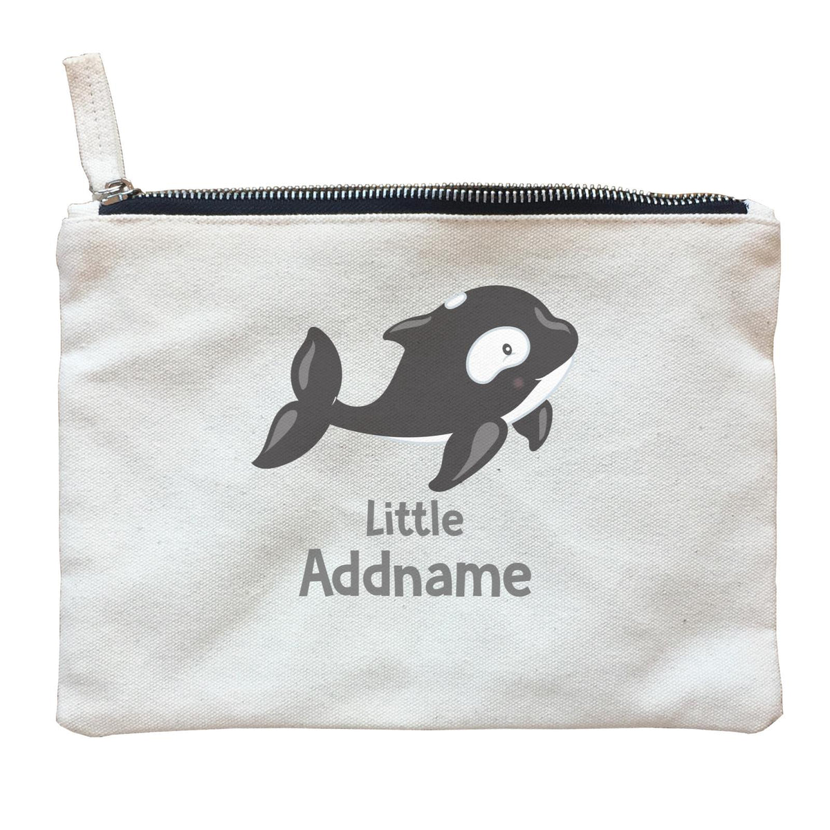 Arctic Animals Little Killer Whale Addname Zipper Pouch
