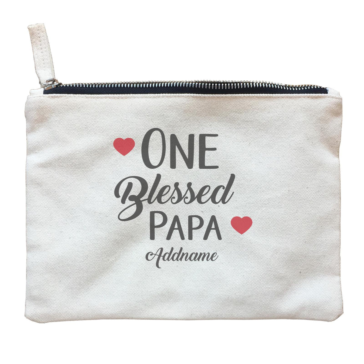 Christian Series One Blessed Papa Addname Zipper Pouch