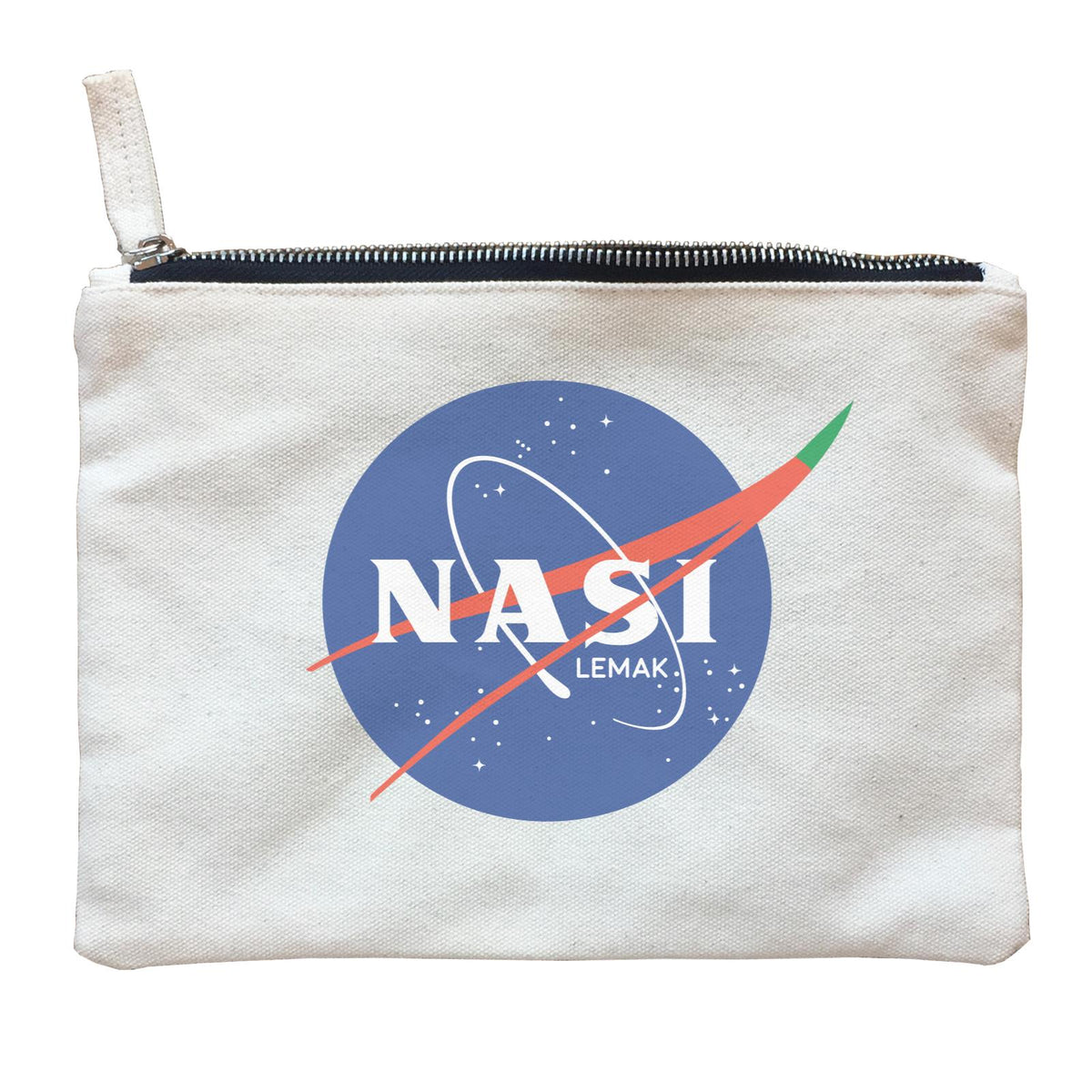Slang Statement Nasi Lemak Accessories Zipper Pouch