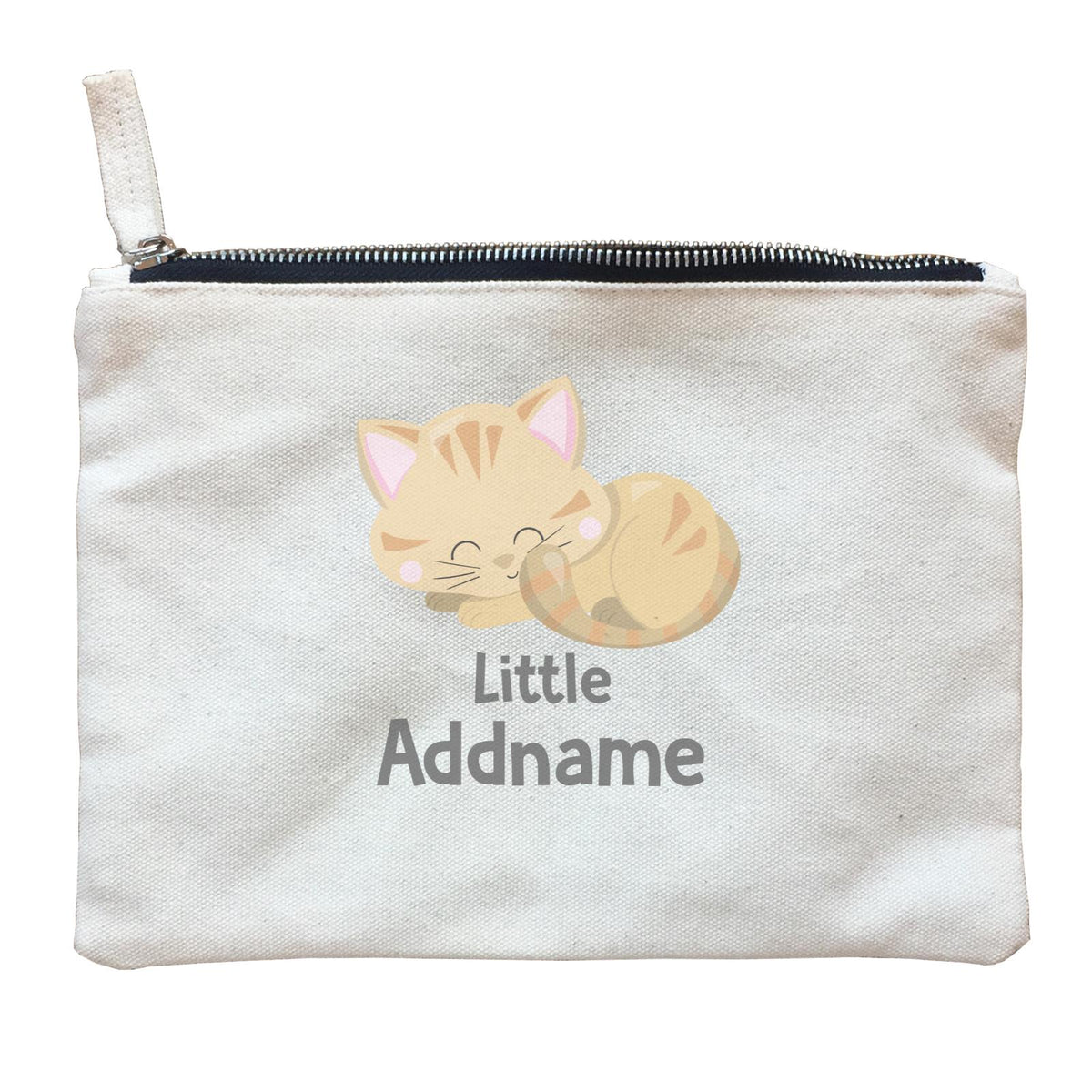 Adorable Cats Light Brown Cat Little Addname Zipper Pouch