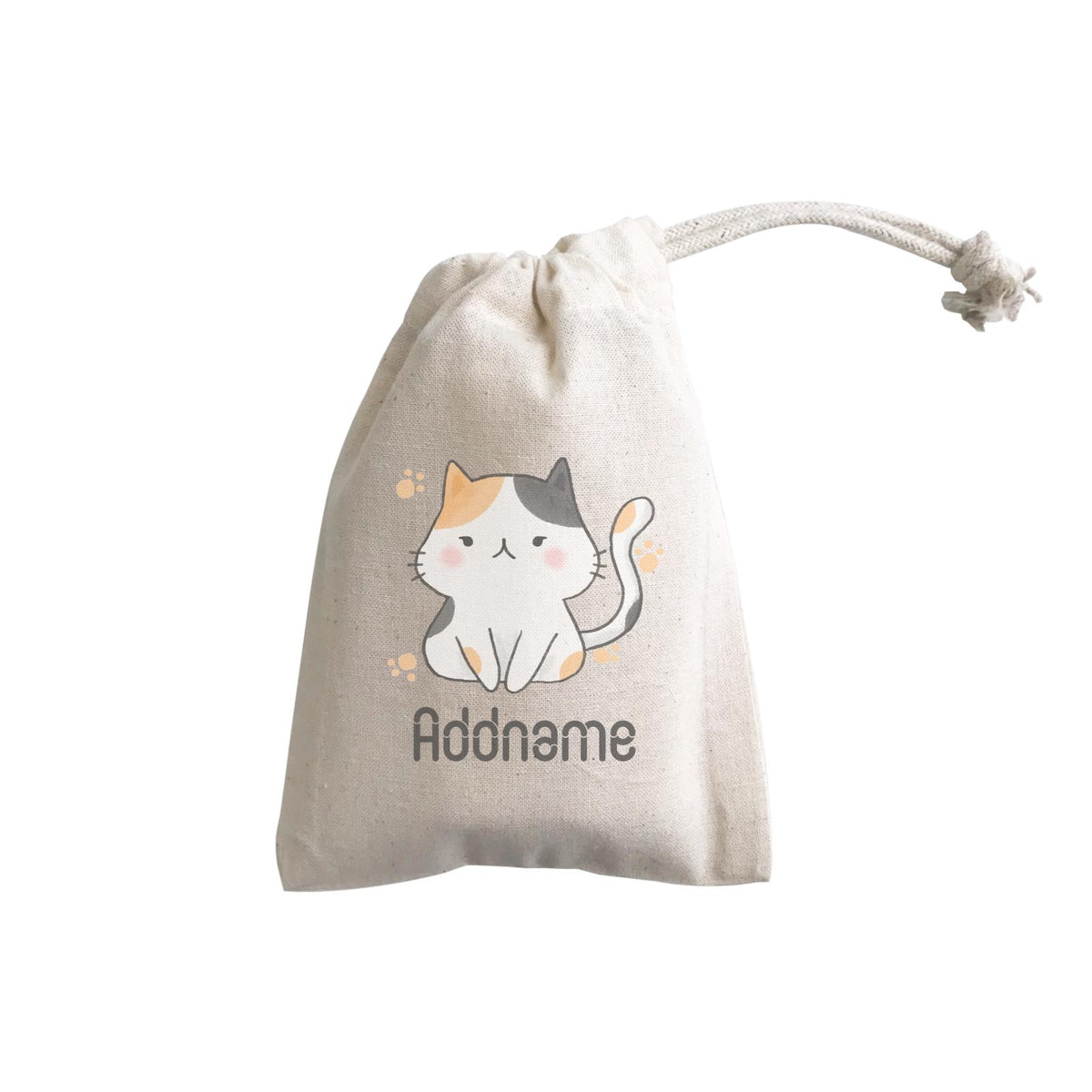 Cute Hand Drawn Style Cat Addname GP Gift Pouch