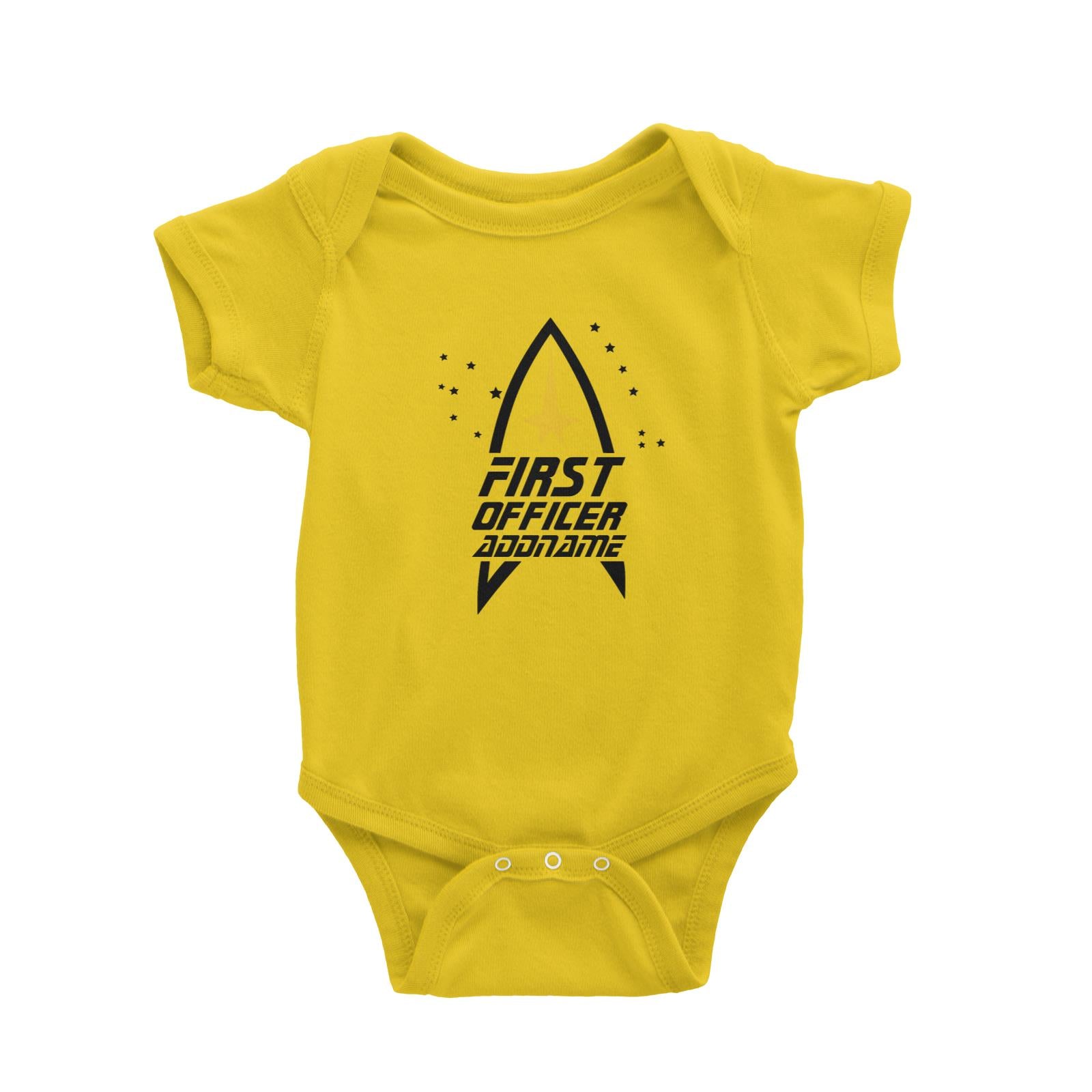 Star Trek First Officer Baby Romper